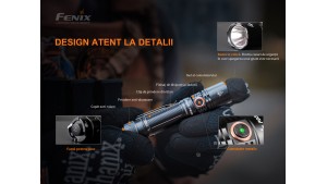 Fenix PD35 V3.0 - Lanternă Tactică - 1700 Lumeni - 357 Metri - Black